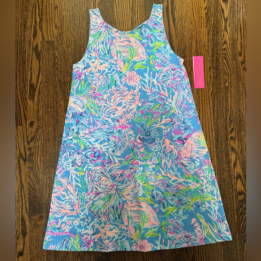 NWT! Size small Lilly Pulitzer Kristen Swing Dress Multi All Together Now Print